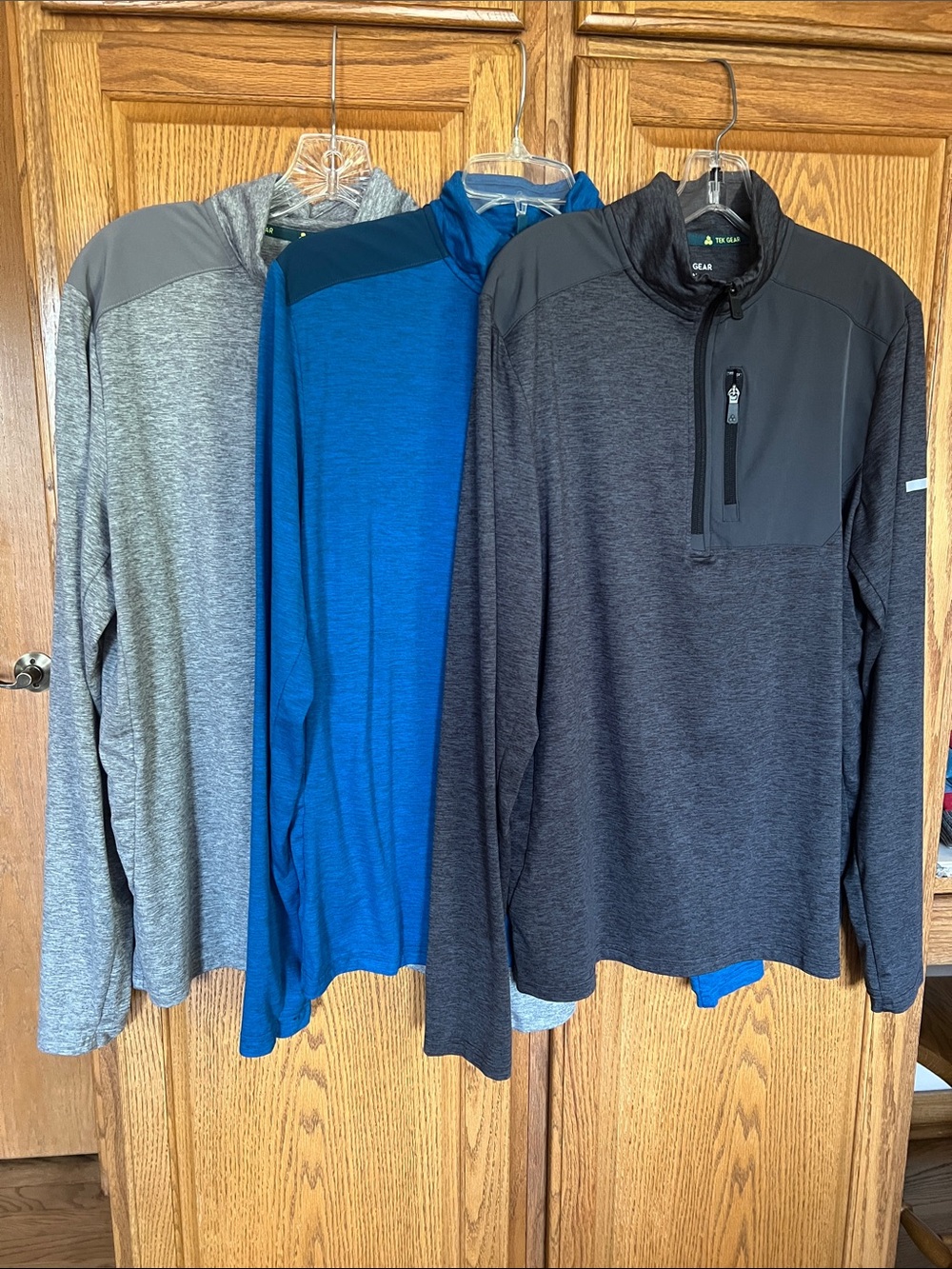 Tek Gear 1/4 zip pullover.  $9 EACH
